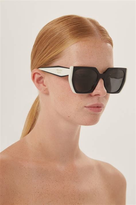 black and white Prada sunglasses